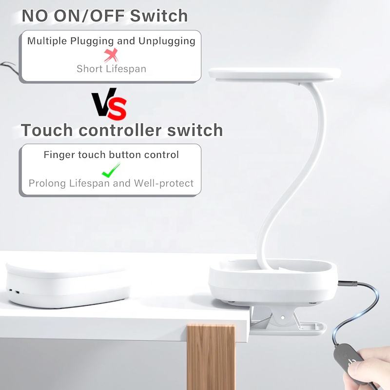 3.3Ft DC 5V USB 2.0 a Male to Usb Type c Male LED Touch Inline Dimmer on Off Switch Controller Cable for Phone USB Fan