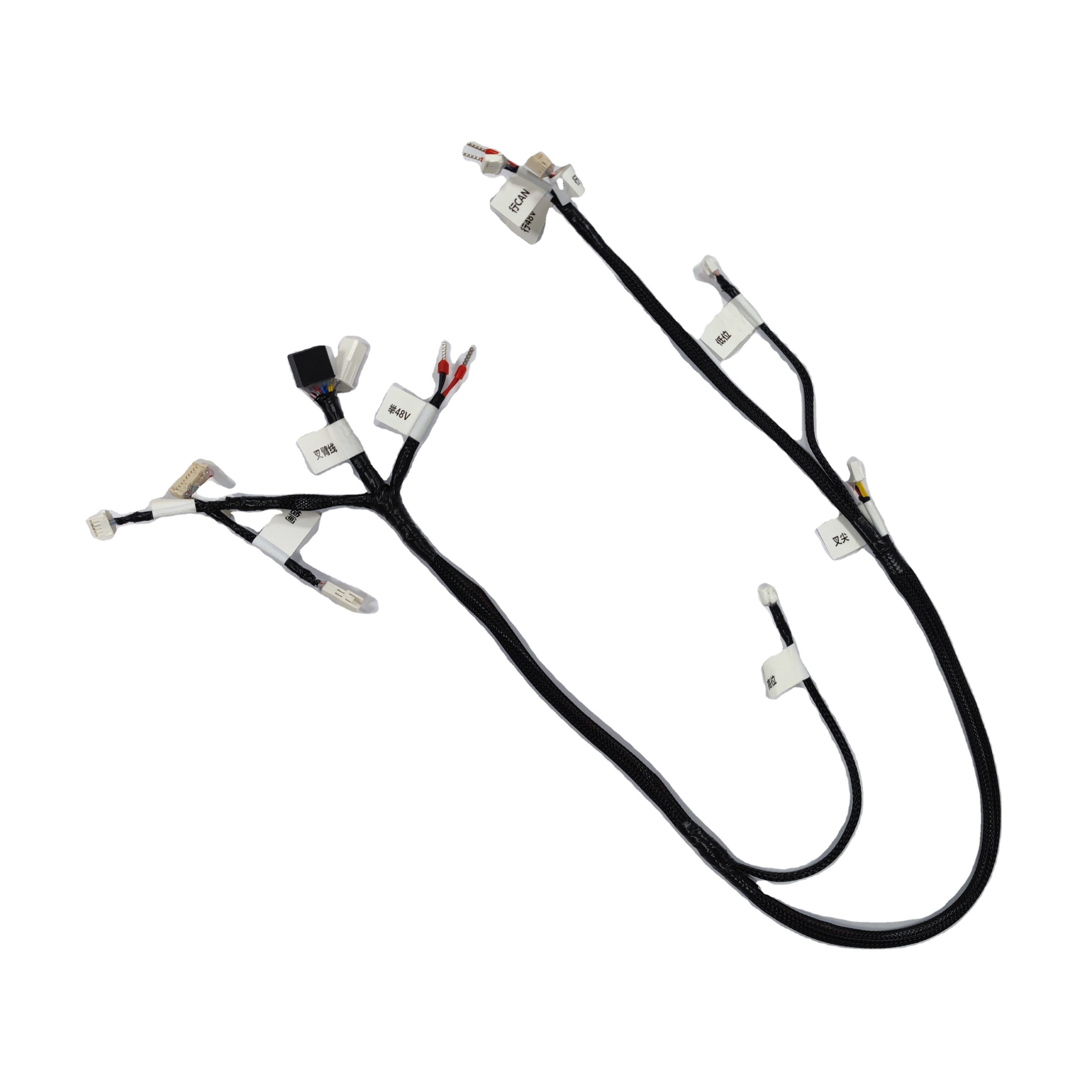 Automobile Communication Cable & Wire Harness Assembly – Custom Long Fork Arm Power Electrical Engine Harness