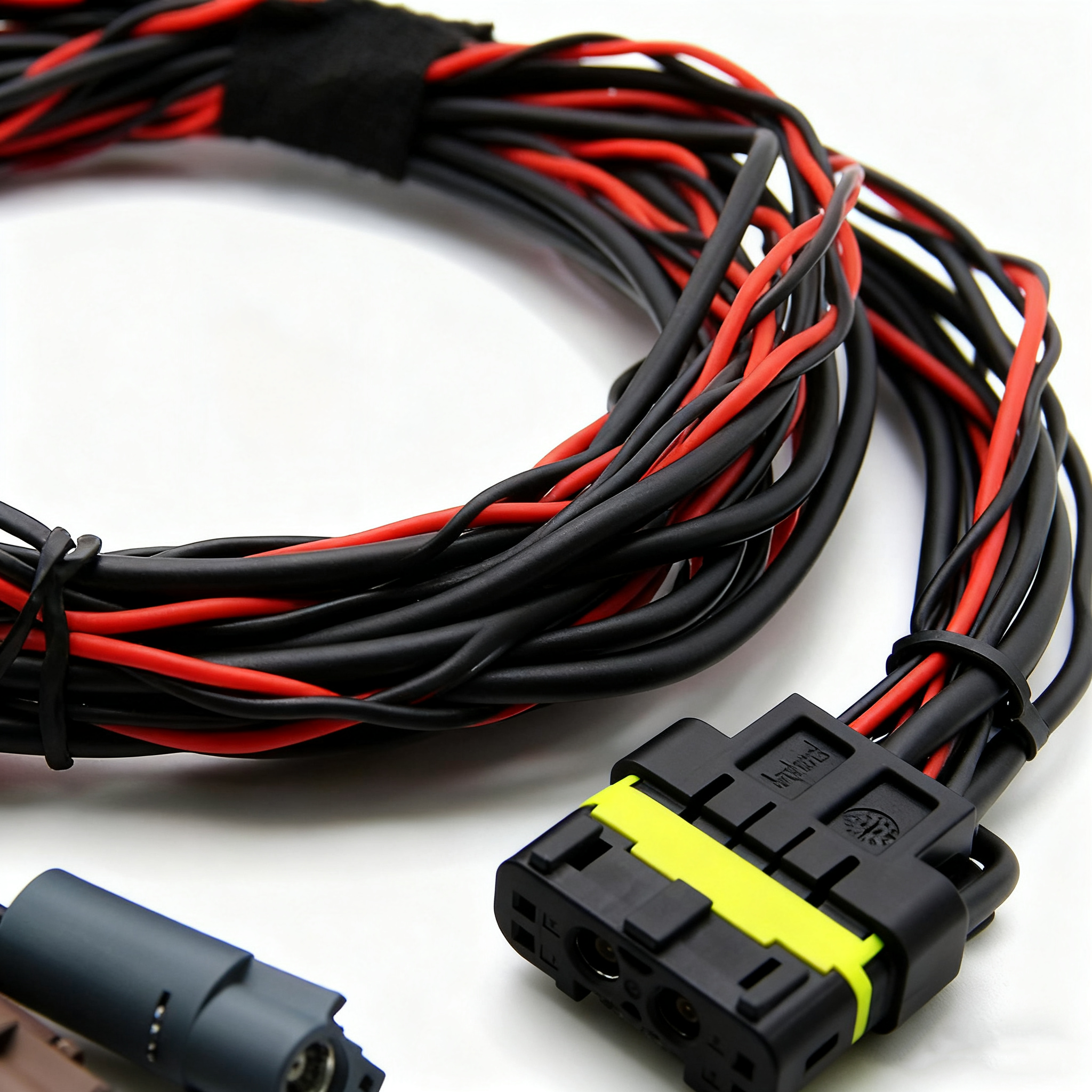 Automobile Wiring Harness for Custom Coaxial Communication Cables with Fakra Connectors