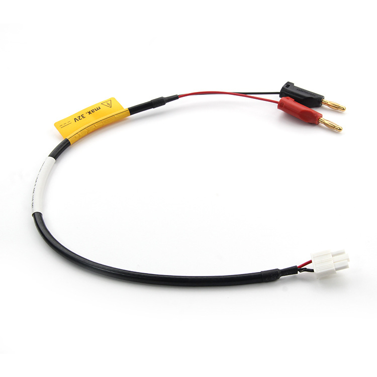 Custom Banana Plug to 2-Pin Medical/Industrial Grade Wire Harness