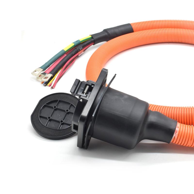 Custom EV Cable New Energy Bus High Temperture High Voltage Wire Harness