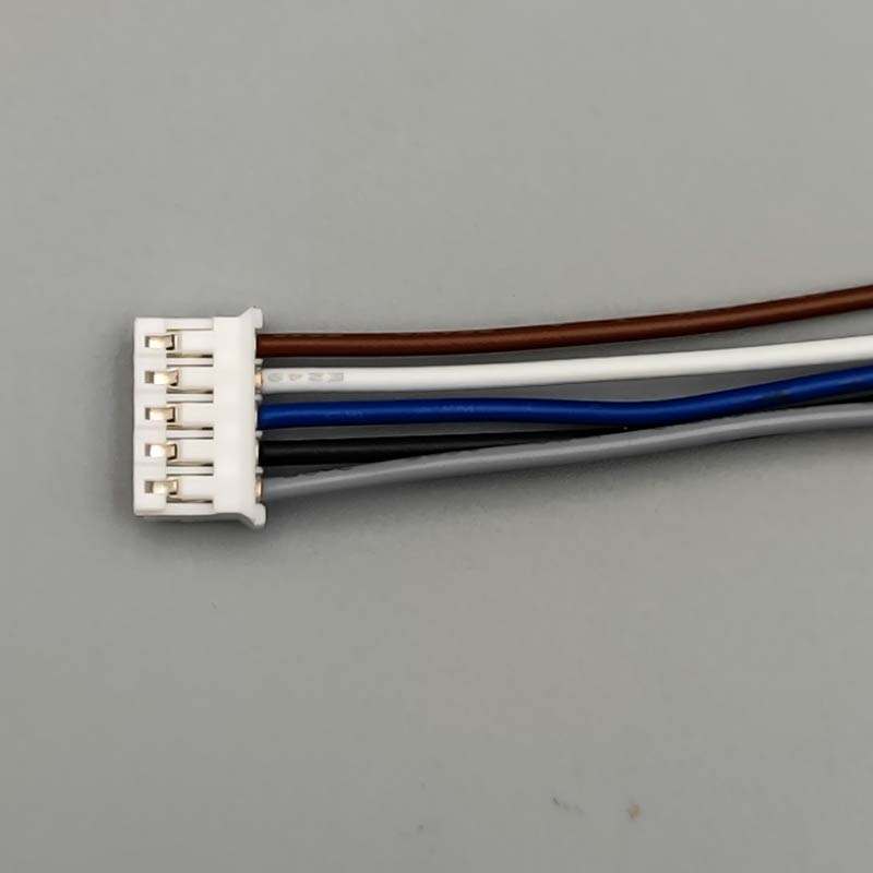 Custom M12 5pin Waterproof Panel Mount Circular Female Plug Adapter Connector 26 Awg Automotive wiring harness