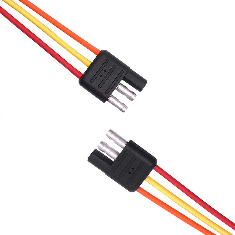 Custom SAE Trailer Plug and Bullet Connector Wiring Harness