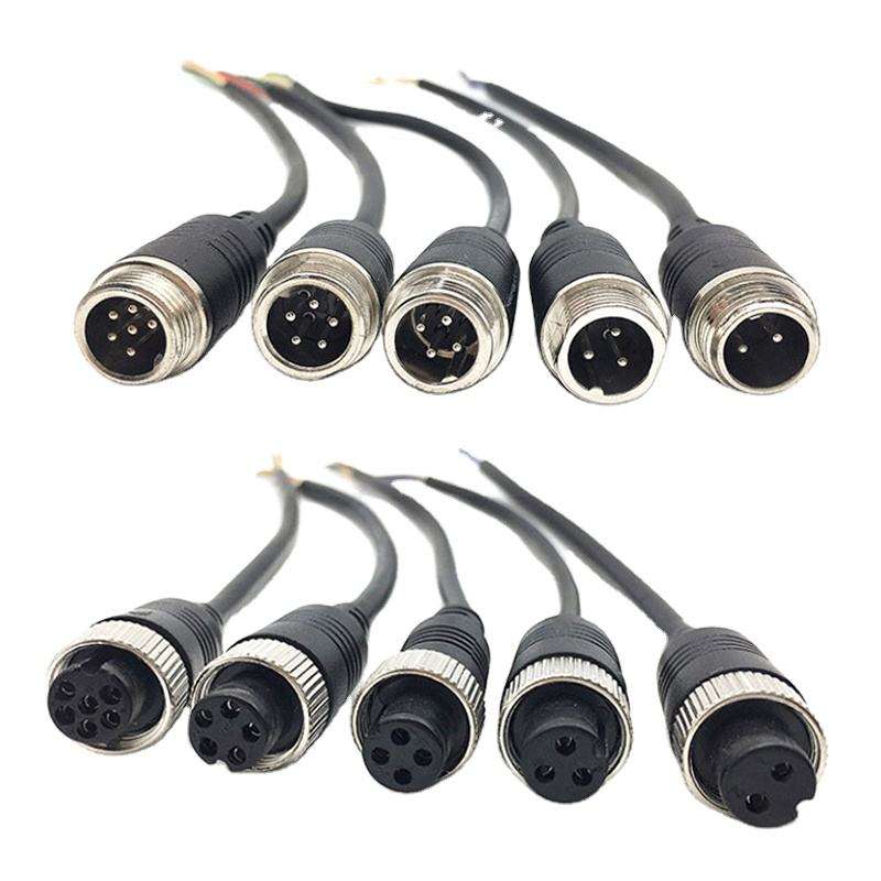 Customized M12 M8 Electrical Wire Panel Mount Connector IP67 Waterproof Power Cable
