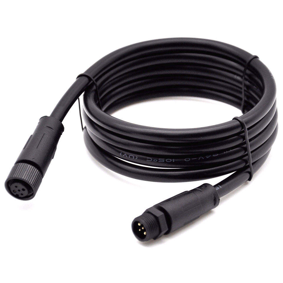 Customized M12 M8 Electrical Wire Panel Mount Connector IP67 Waterproof Power Cable