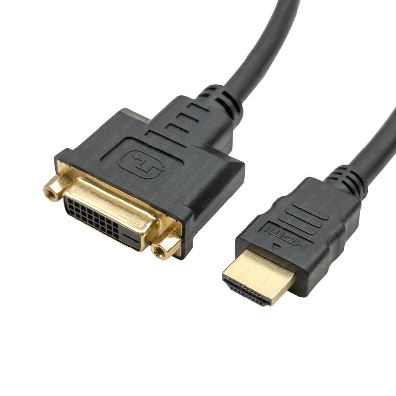DVI-D 24 1pin Female to HDMI Digital Video Cable