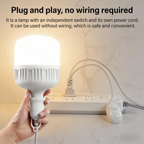 E27 to EU US Plug Power Cord Extension Cable With on Off Inline Switch for Lamp