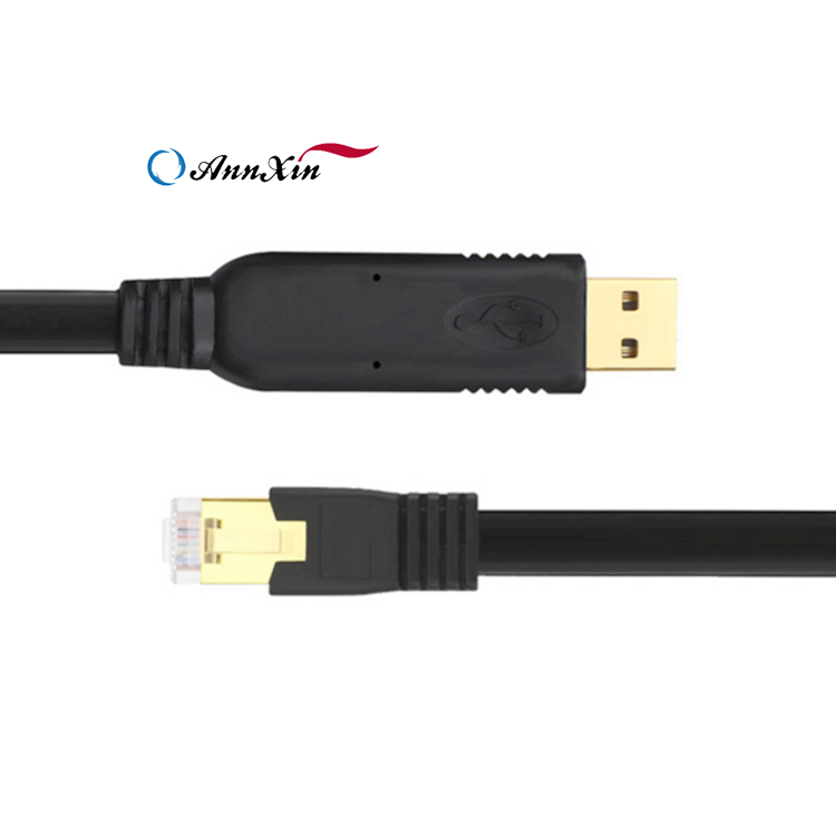 USB-A to RJ45 Console Cable with Gold-Plated Connectors – FTDI Chipset Compatible