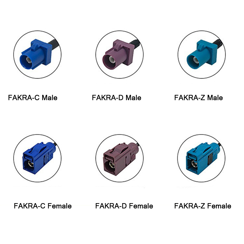 FAKRA Code C Female to IPEX/U.FL RF Coaxial Pigtail Cable
