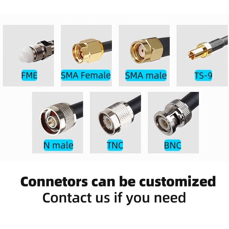 High Quality 3D-FB 3M 50ohm SMA Male to SMA Male Coaxial Cable Extension RF Antenna Cable Communication Cables