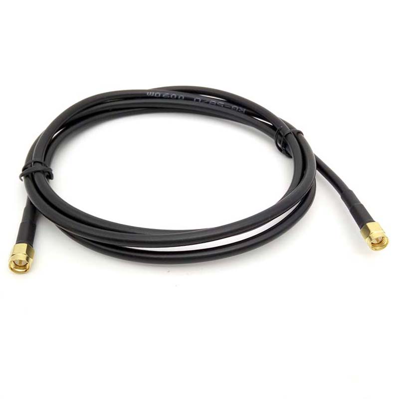 SMA Male to SMA Male RG58 Coaxial Cable – RF Low Loss Extension Jumper for WiFi and Wireless Systems
