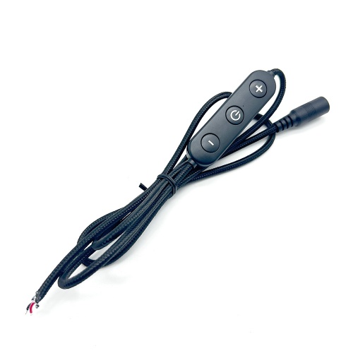 LED Dimmer Switch Cable 3 Button Controller with DC Female to Open Wire for LED Strip Neon Light