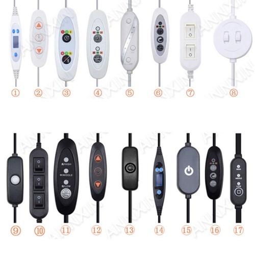 LED Dimmer Switch Cable 3 Button Controller with DC Female to Open Wire for LED Strip Neon Light