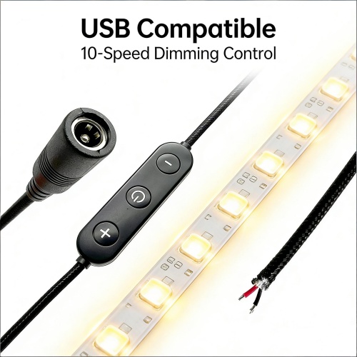 สายดิมเมอร์ LED 5-24V นี้ช่วยปรับความสว่างให้เหมาะกับการใช้งานได้อย่างไร?