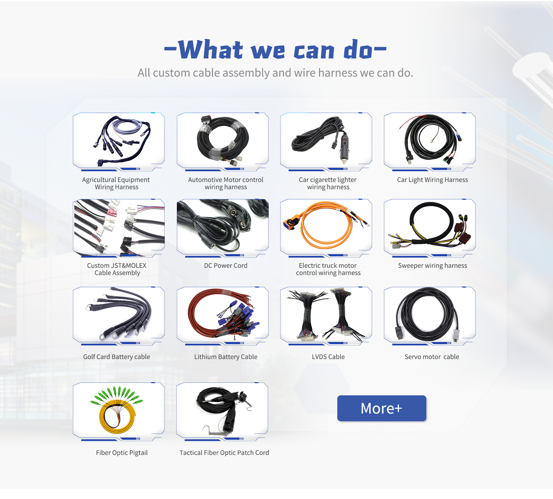 Factory Custom Complete Automotive Wiring Harness Professional Electric Automobile Main Inner Wiring for Cars