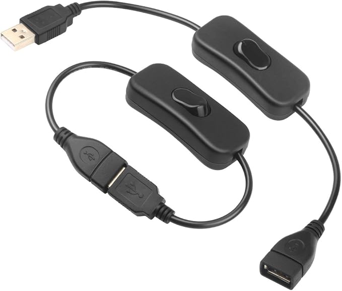 Male to Female USB Cable with OnOff Switch USB Extension Inline Rocker ...