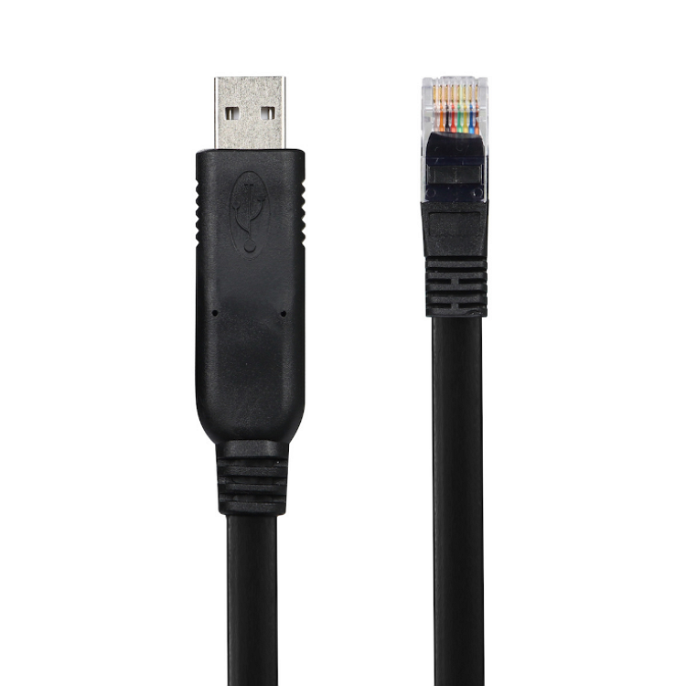 USB-A to RJ45 Flat Console Cable – FTDI Chipset Compatible