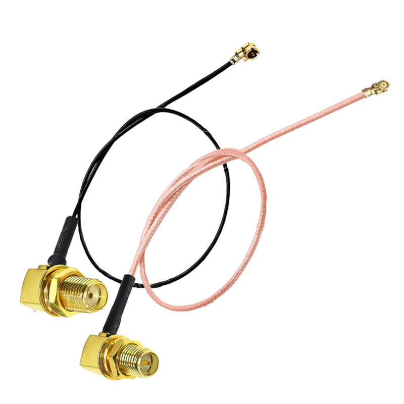 Oem Long 10cm 15cm 20cm 25cm 1m 5m Rpsma Sma Rp-sma Right Angle Connector to Ipex Ufl Rf Cable