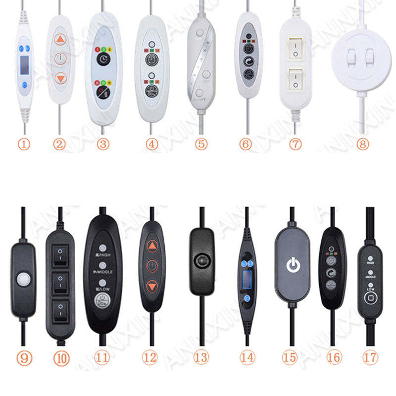 Premium 1.8m Black EU Plug On/Off Switch Power Cord with Stripped Ends for Lamp Wiring and Extension Sockets