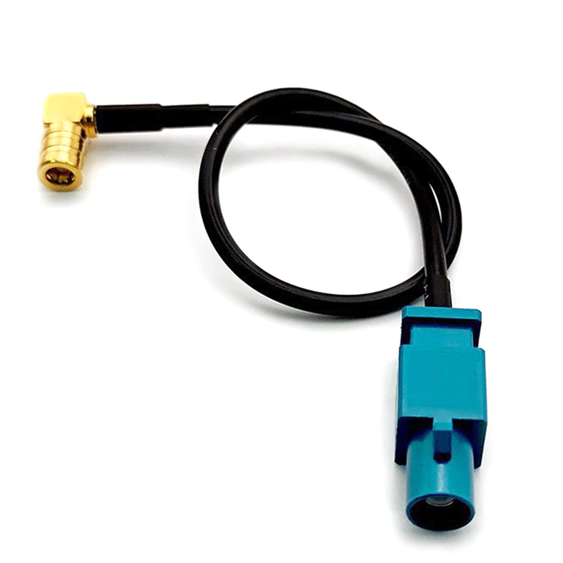 Mini-FAKRA Z Code Male to SMB Female Right Angle RF Coaxial Antenna Cable