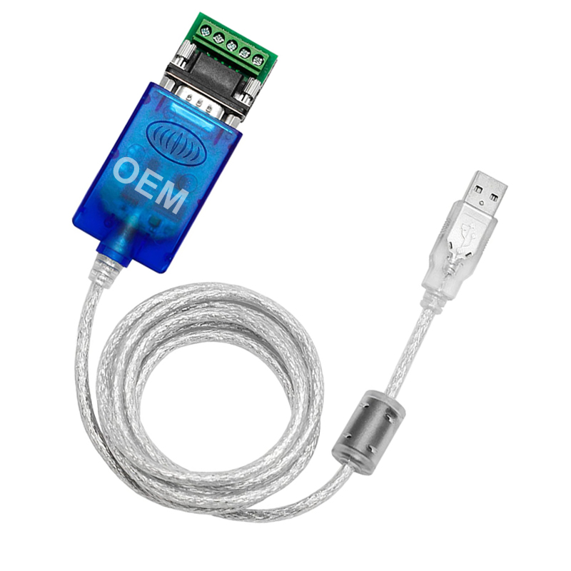 OEM USB to RS232 RS485 RS422 DB9 Serial Converter Cable with Terminal Block and FTDI/PL2303 Chip