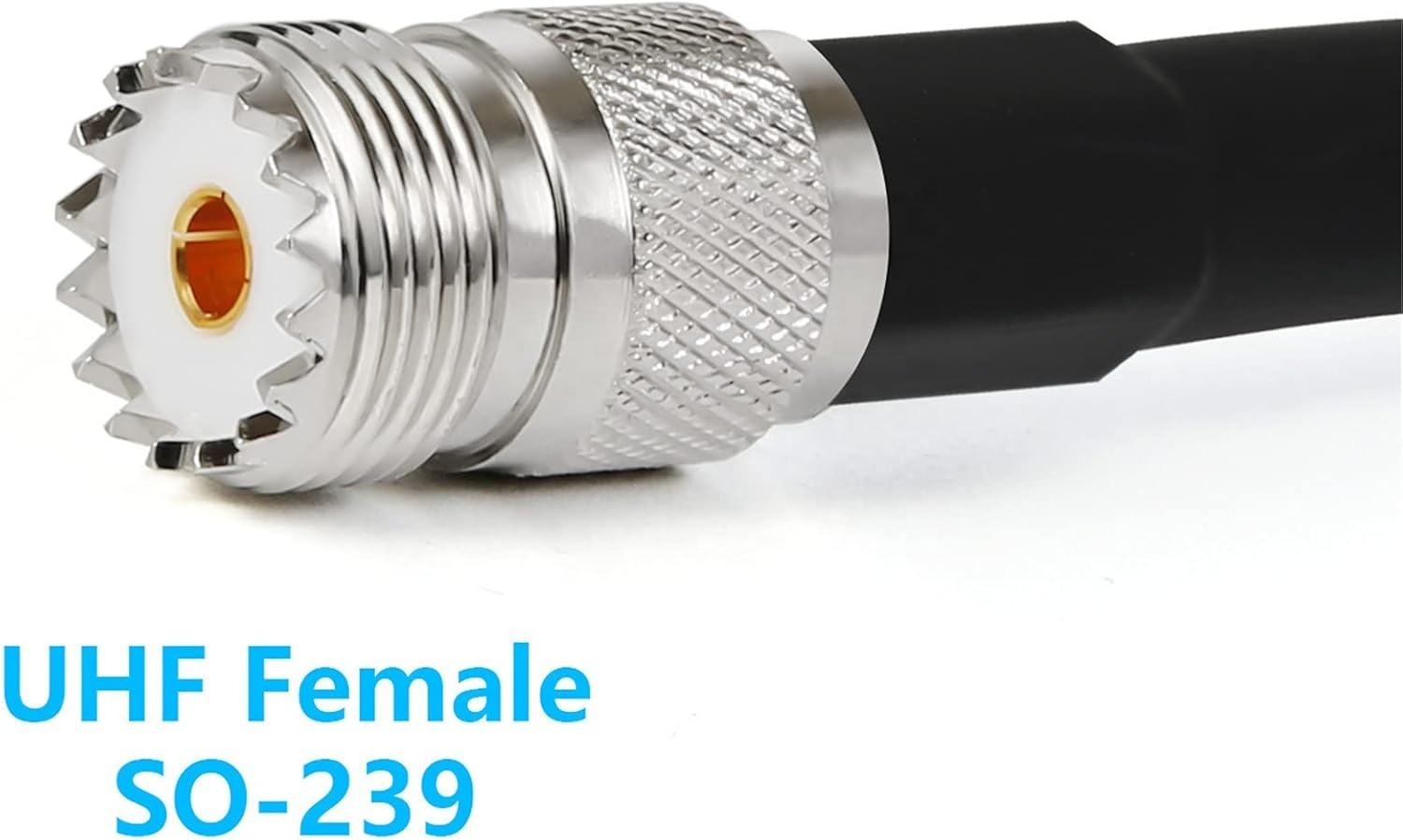 UHF Male to Female Adapter PL259 Coaxial LMR400 Communication Cable UHF Male to Female Adapter