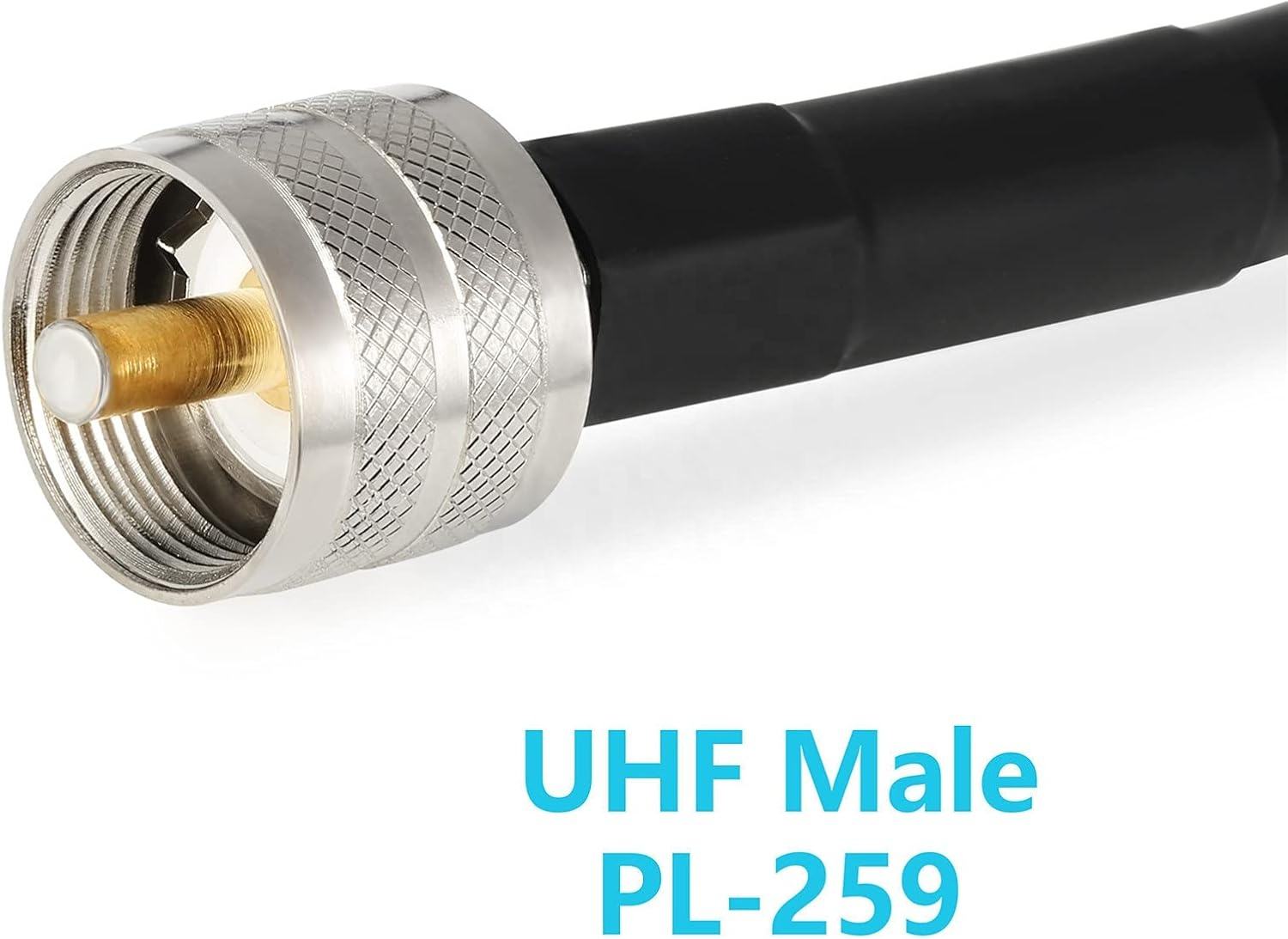 UHF Male to Female Adapter PL259 Coaxial LMR400 Communication Cable UHF Male to Female Adapter