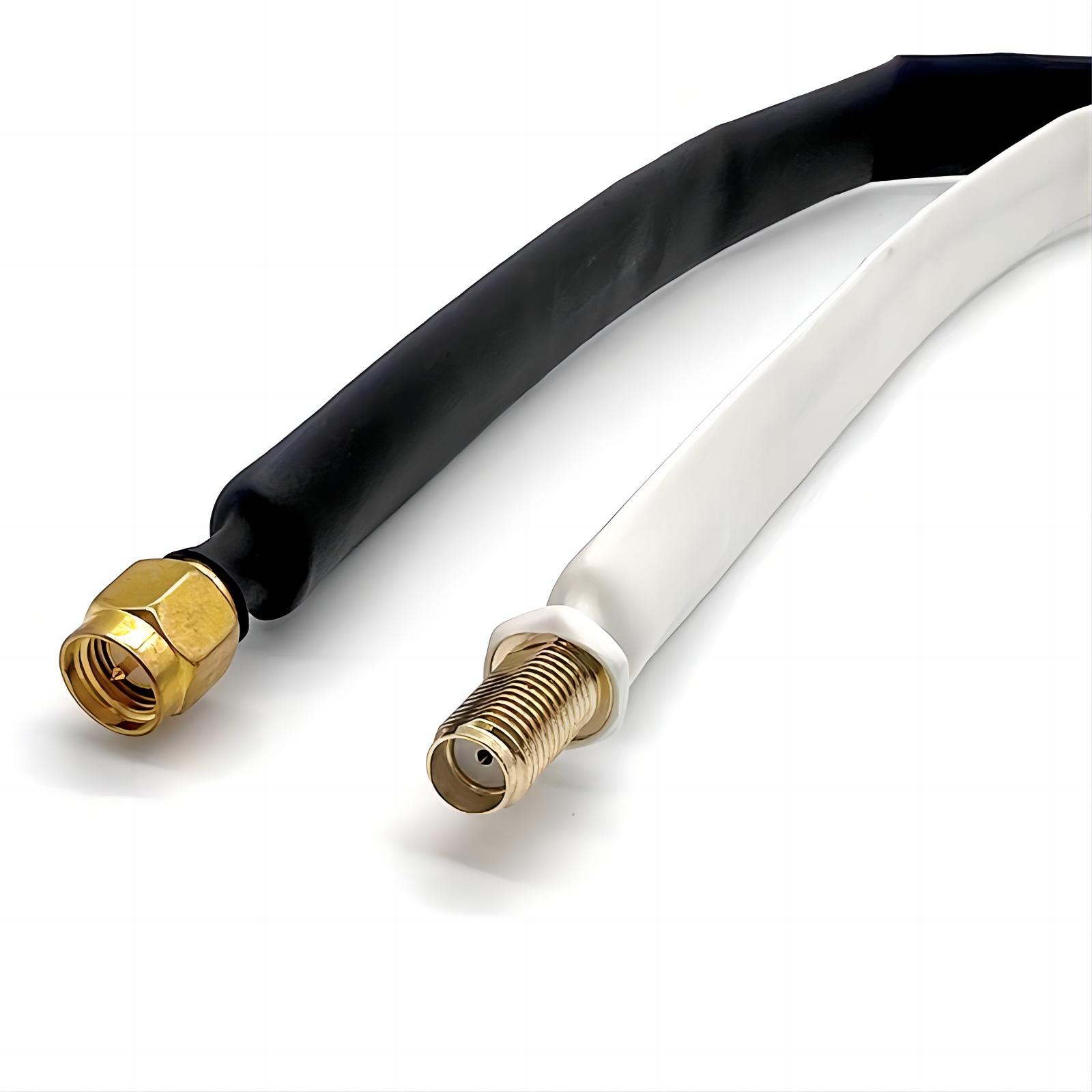 Flat SMA Male to SMA Female Window Antenna Jumper Cable Through-Wall ...