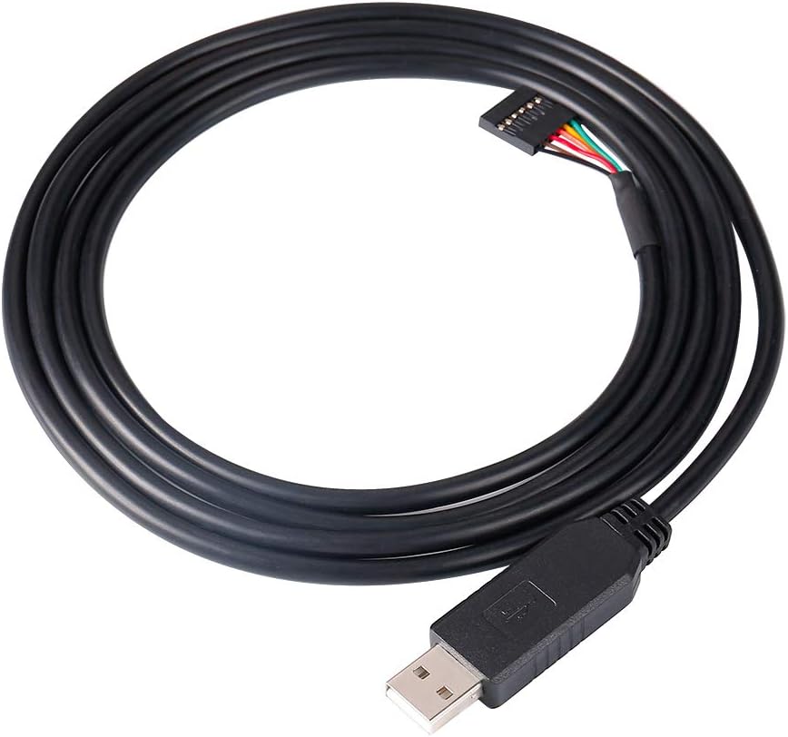 USB to TTL Serial 5V Adapter Cable with FTDI FT232RL Chip 6 Pin 0.1 ...