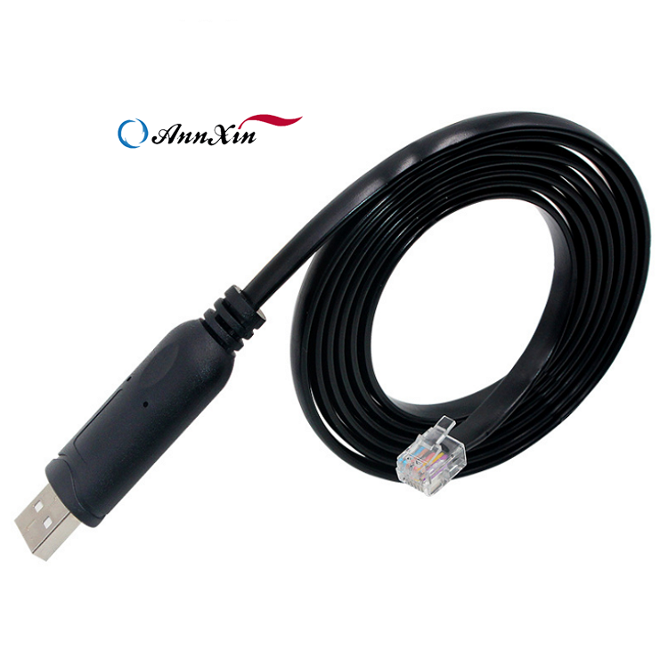 USB-A to RJ12/RJ11 Serial Adapter Cable – FTDI Chipset Compatible