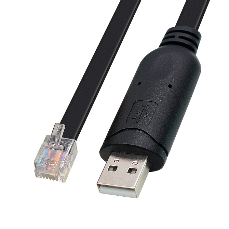 USB-A to RJ12/RJ11 Serial Adapter Cable – FTDI Chipset Compatible