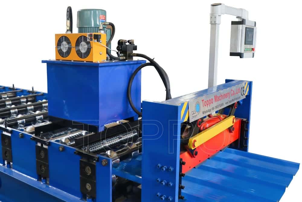 PLC-Controlled Trapezoidal Roll Forming Machine for Metal Roofing