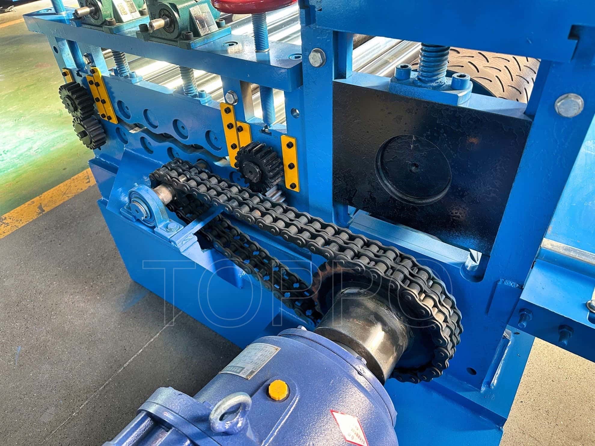 Anti-Slip Pattern Color Steel Aluminum Cold Plate Metal Embossing Machinery