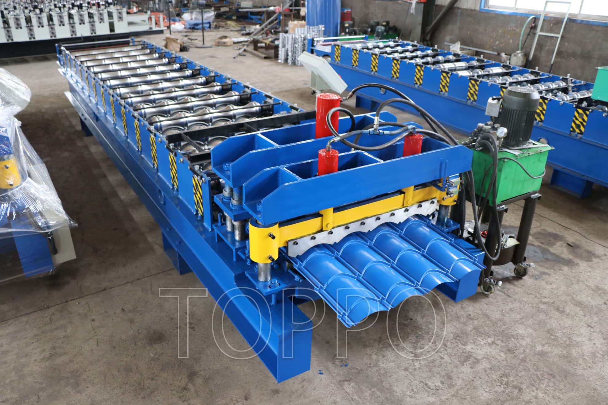 PLC Glazed Tile Roll Forming Machine for Professional Roofing Sheet Applications