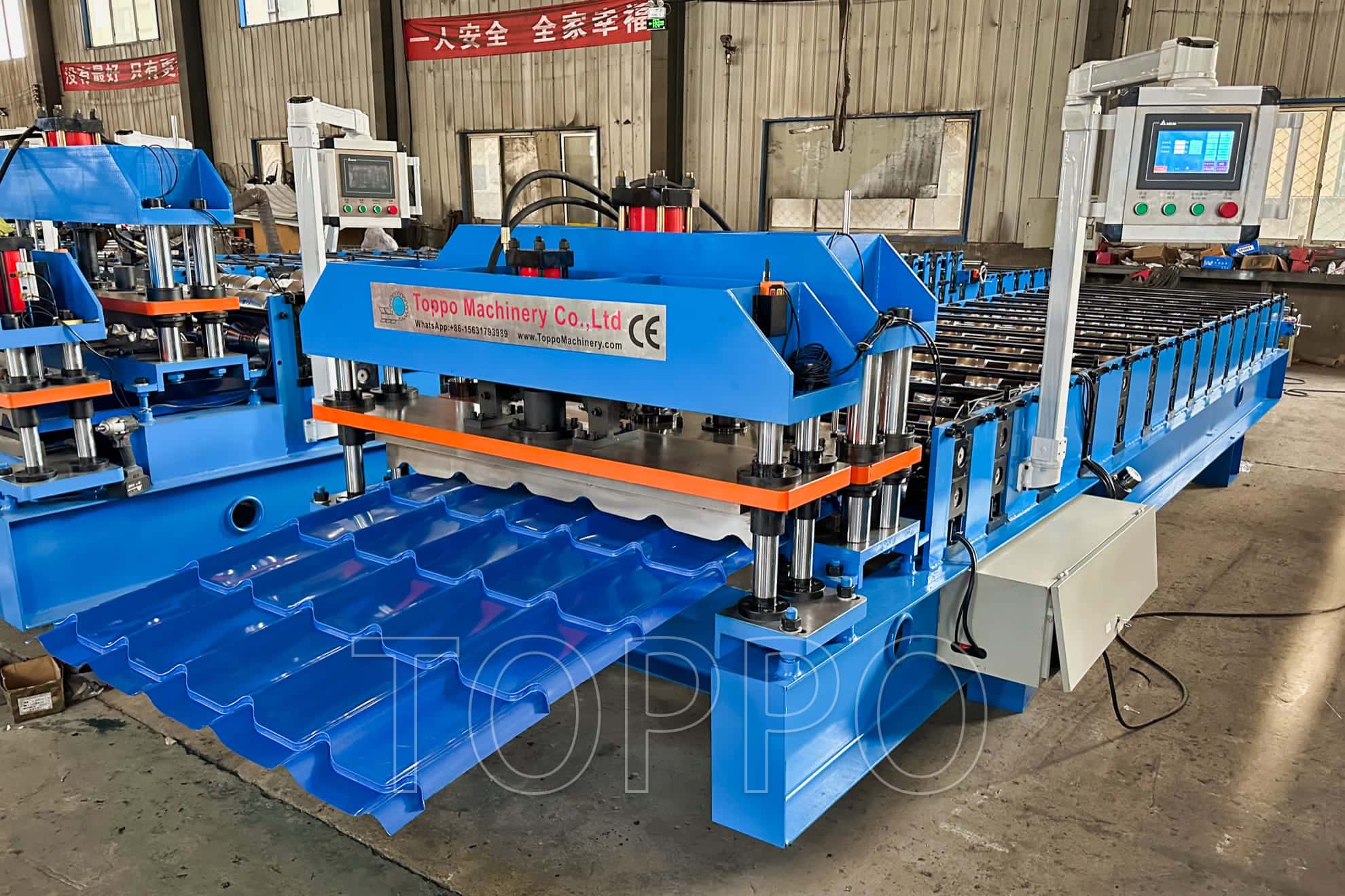 PLC Glazed Tile Roll Forming Machine for Long-Term Roofing Business Development
