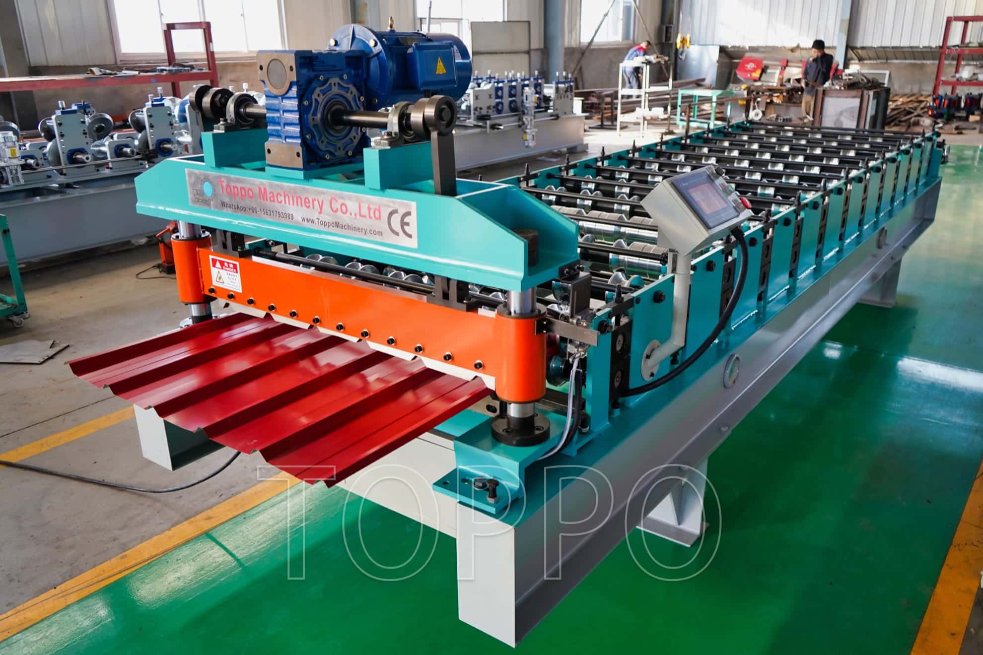 Trapezoidal Sheet Roll Forming Machine for Metal Roofing Panels