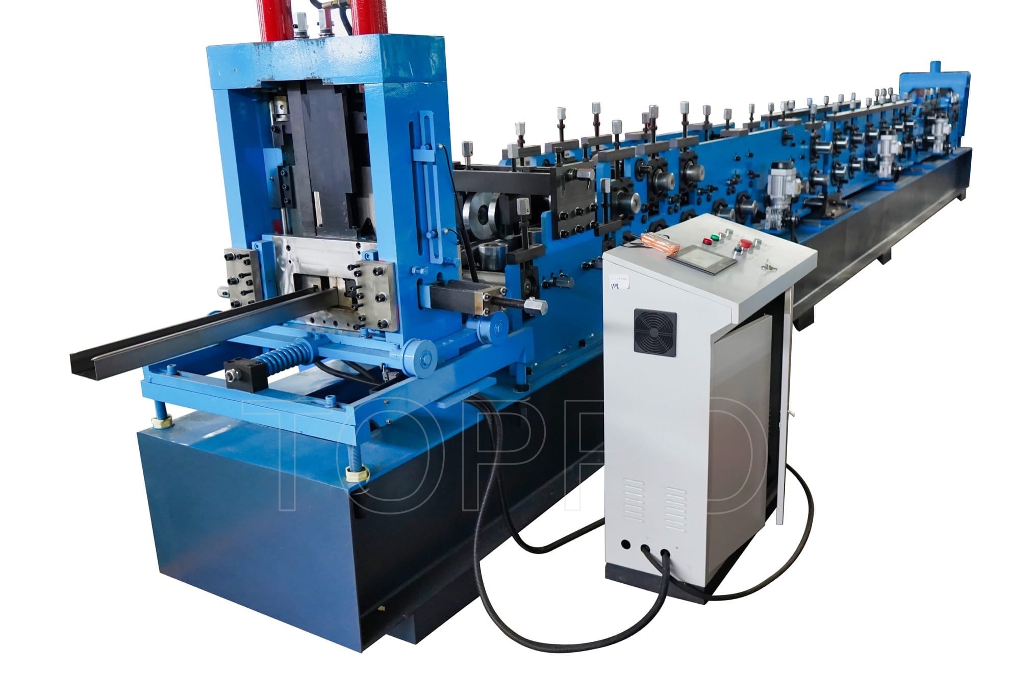Heavy Duty Automatic CZU Purlin Roll Forming Machine with Hydraulic Punching System
