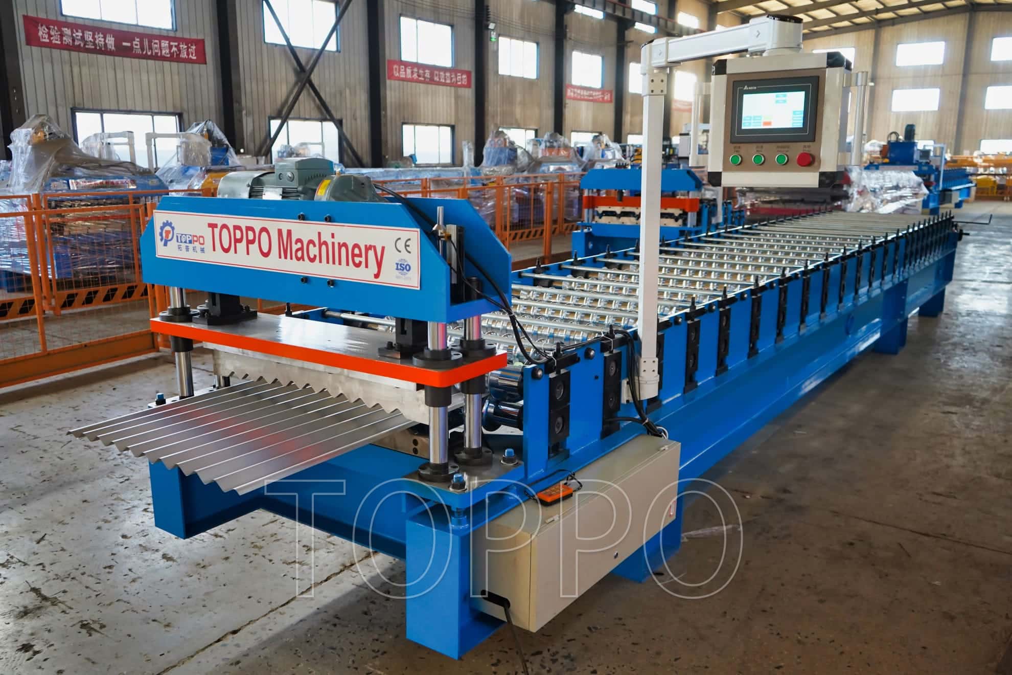 Corrugated Roof Sheet Roll Forming Machine for Building Roof Covering Production