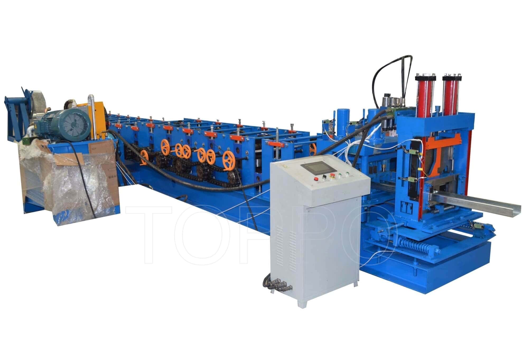 Automatic CZU Purlin Roll Forming Machine with Integrated Hydraulic Punching
