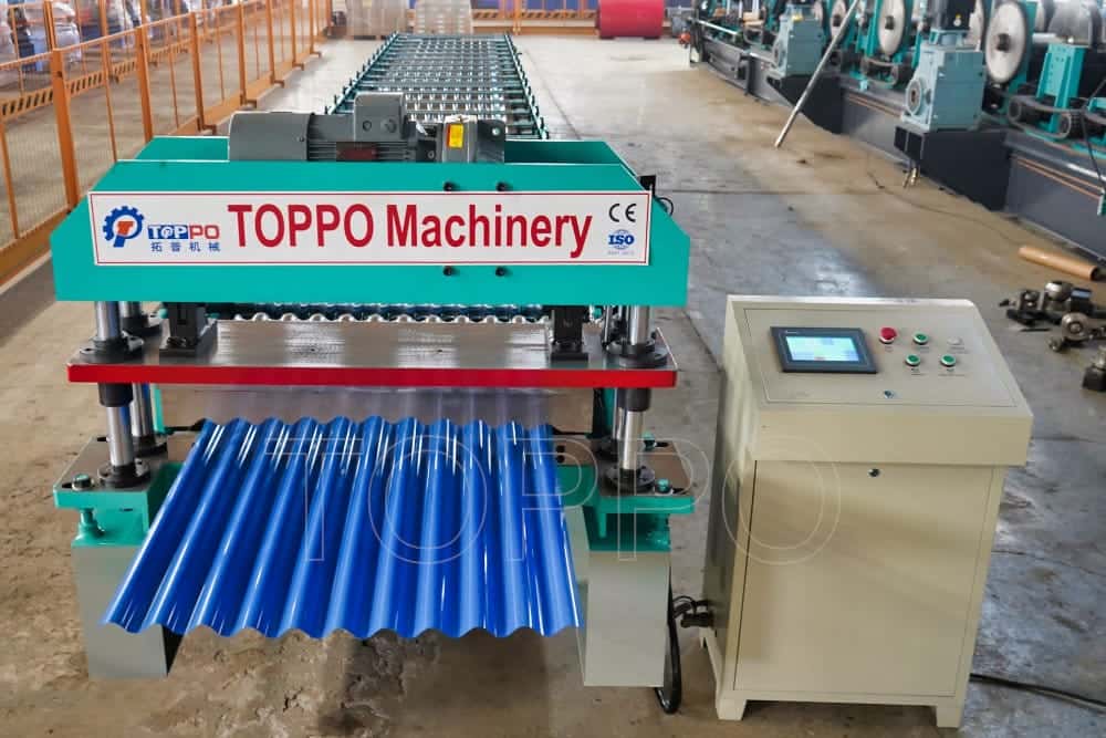 Automatic Corrugated Roof Panel Making Machine for Metal Roofing Product Development