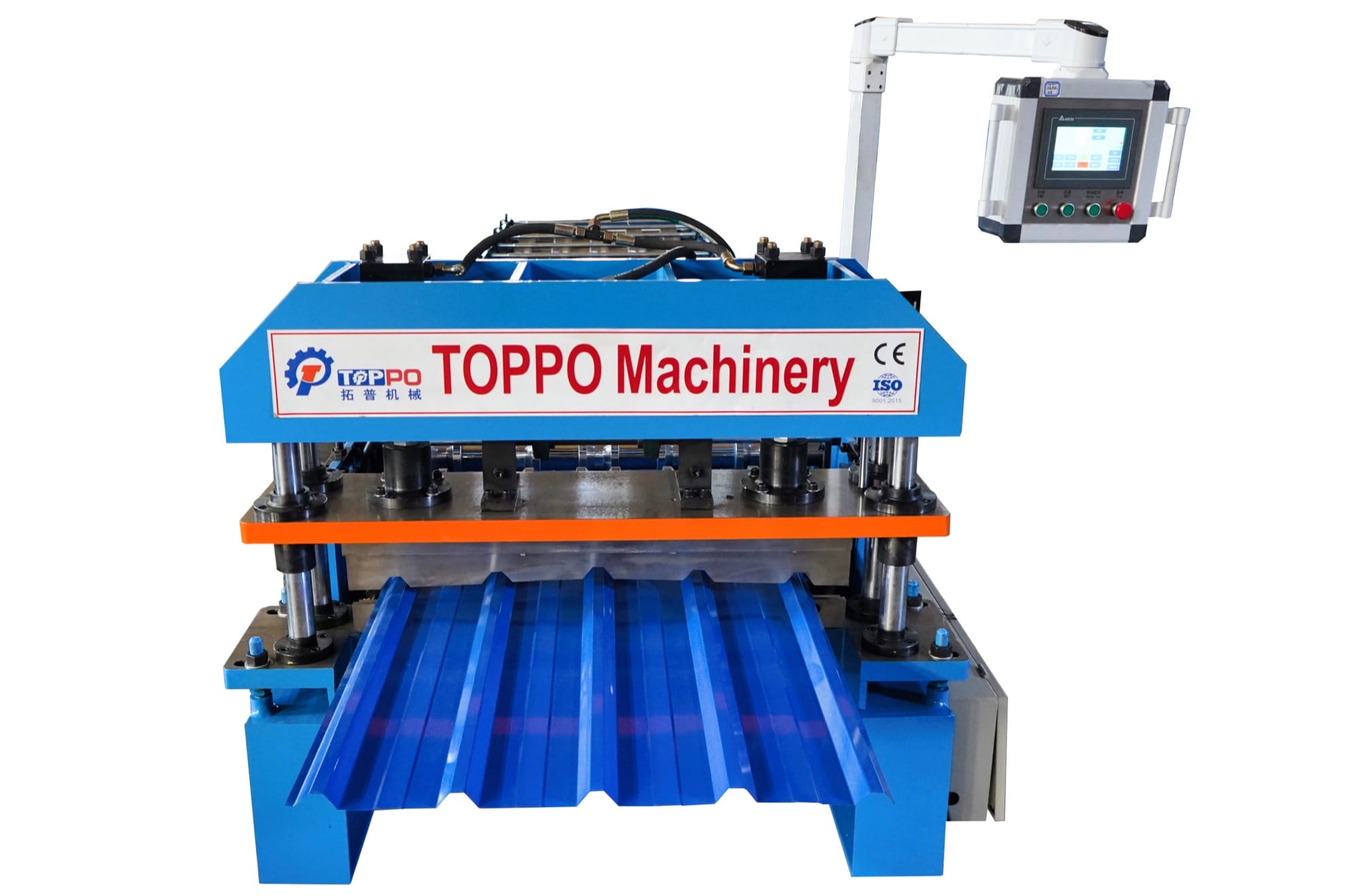 Automatic Trapezoidal Metal Roofing Sheet Roll Forming Machine