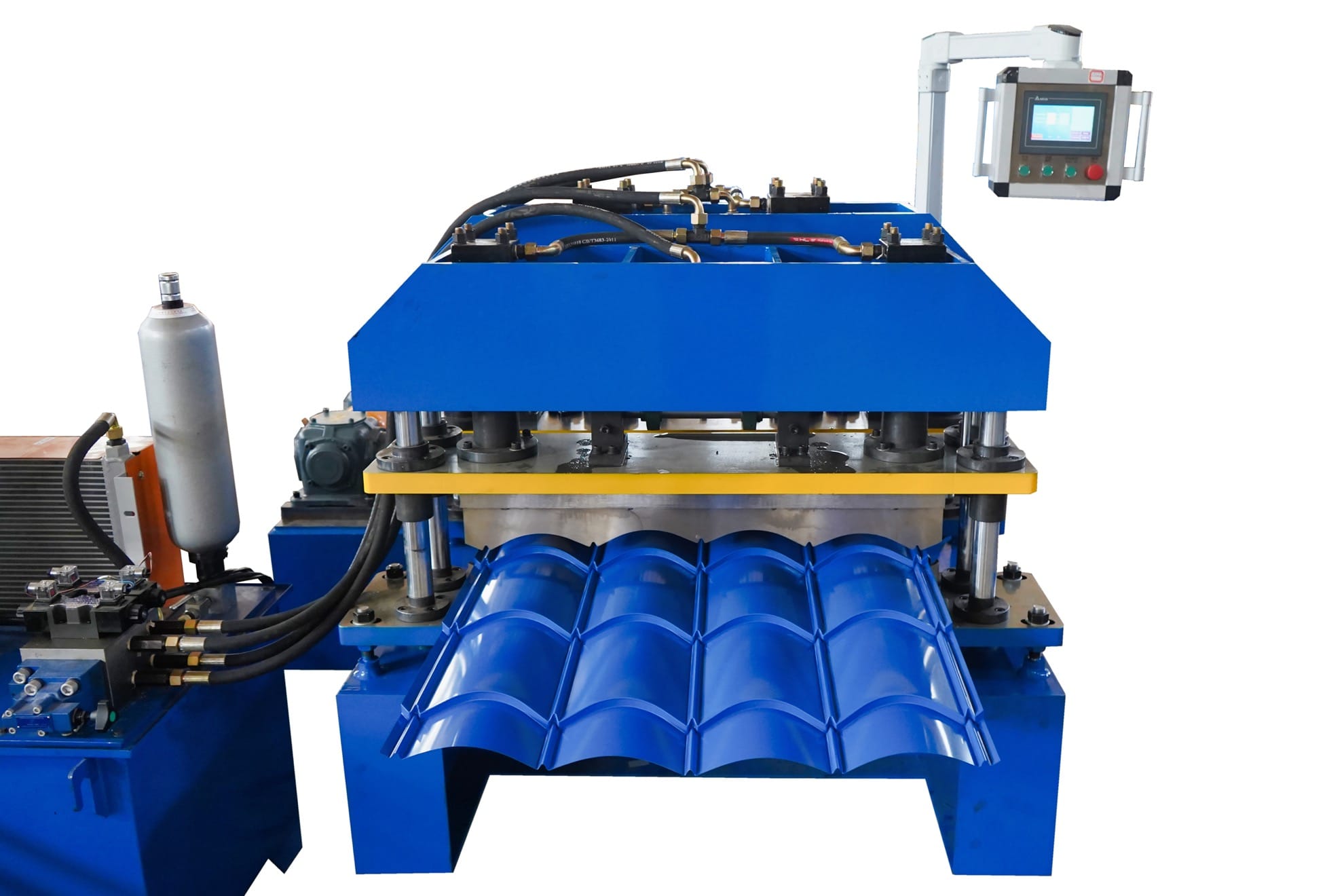 Automatic 828 Glazed tile Roofing Sheet roll forming machine