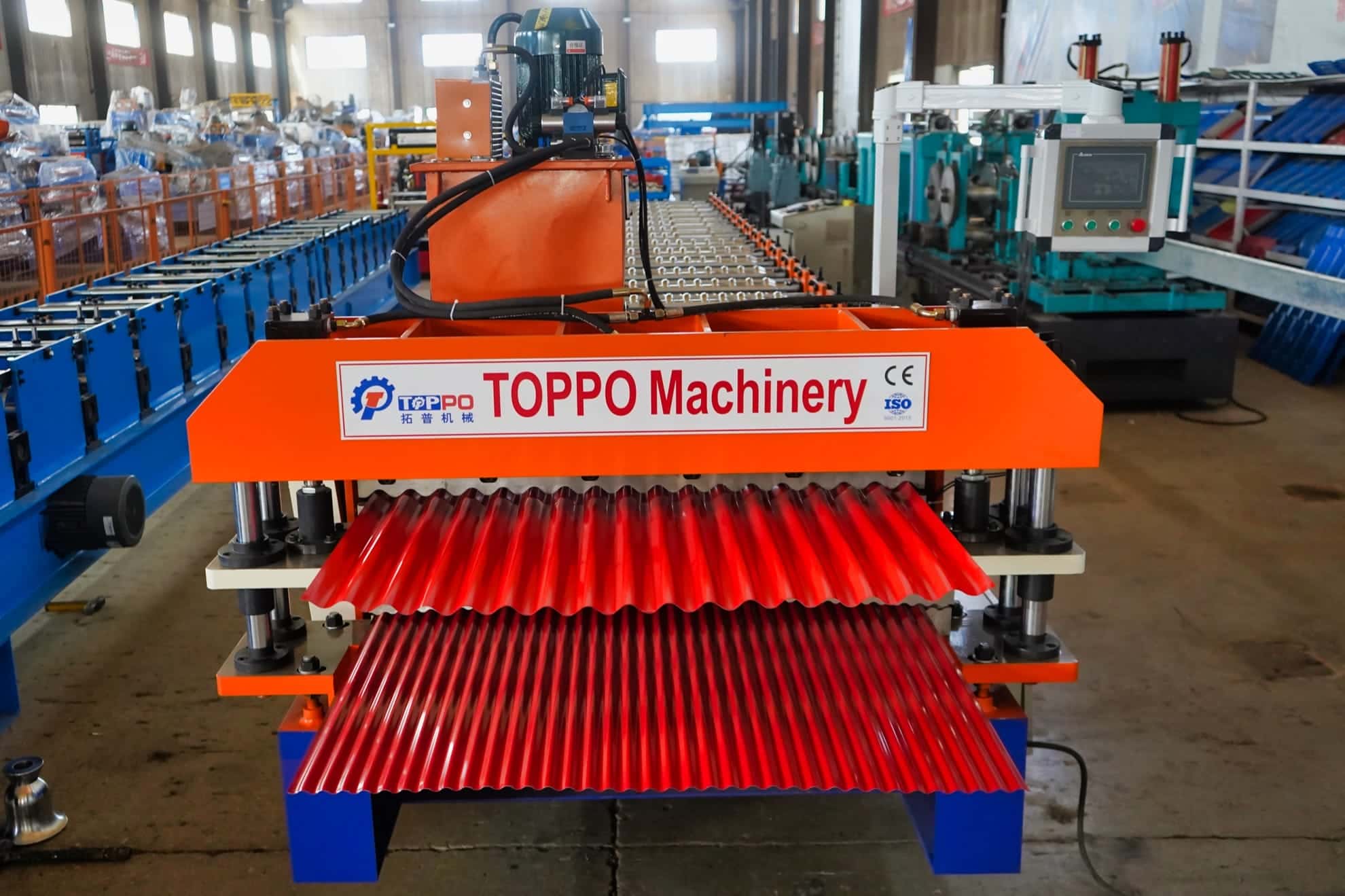 Heavy Duty Double Layer Roll Forming Machine for Metal Roofing Profiles