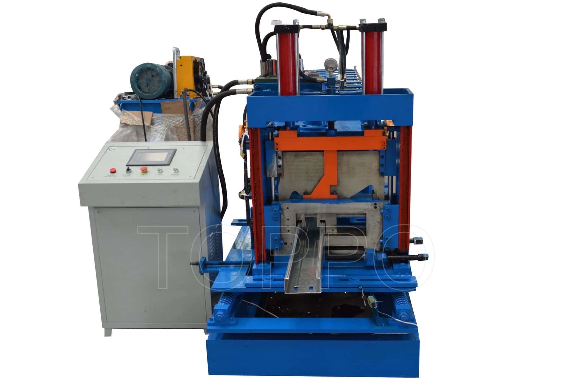 Automatic CZU Purlin Roll Forming Machine with Integrated Hydraulic Punching