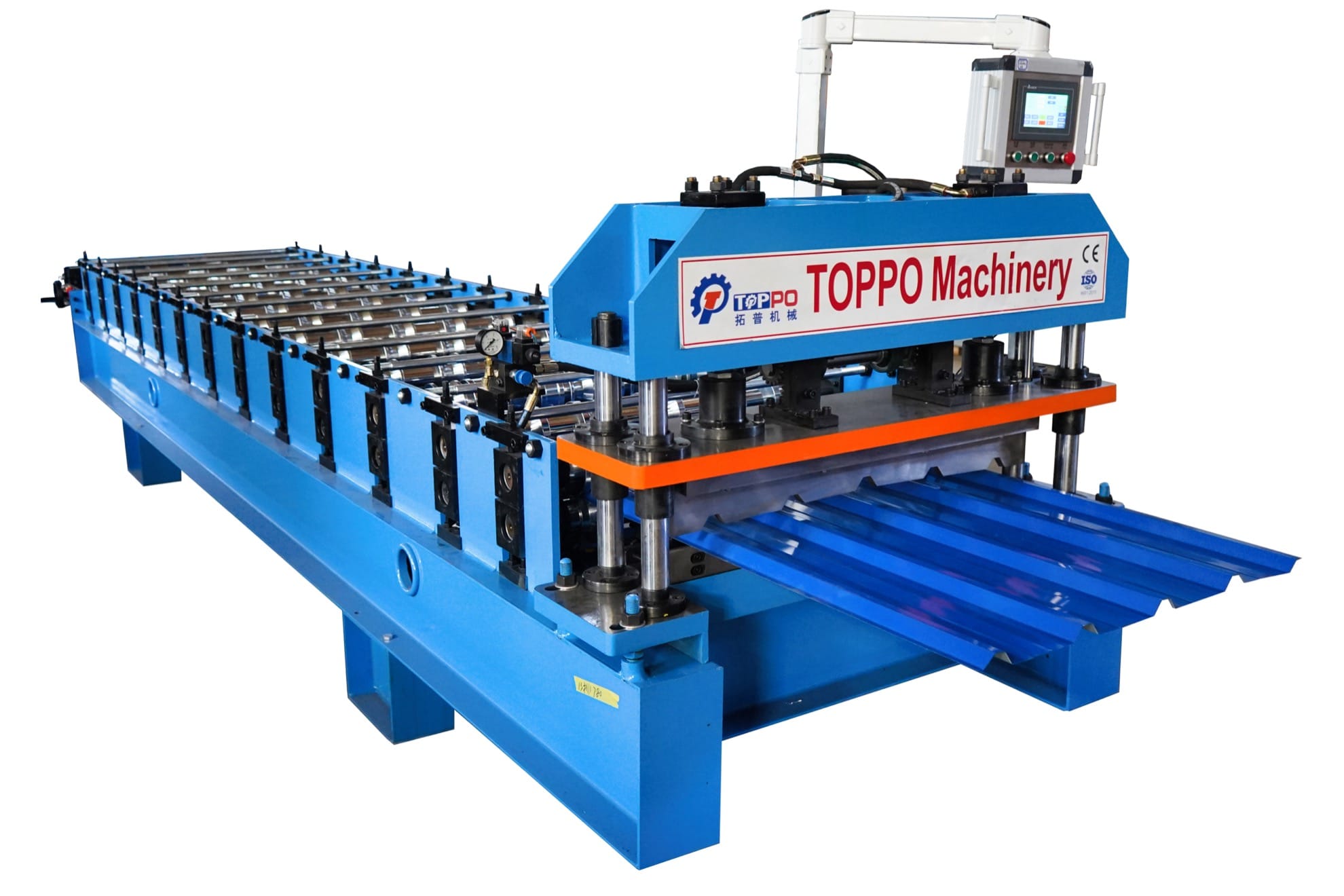 Automatic Trapezoidal Metal Roofing Sheet Roll Forming Machine