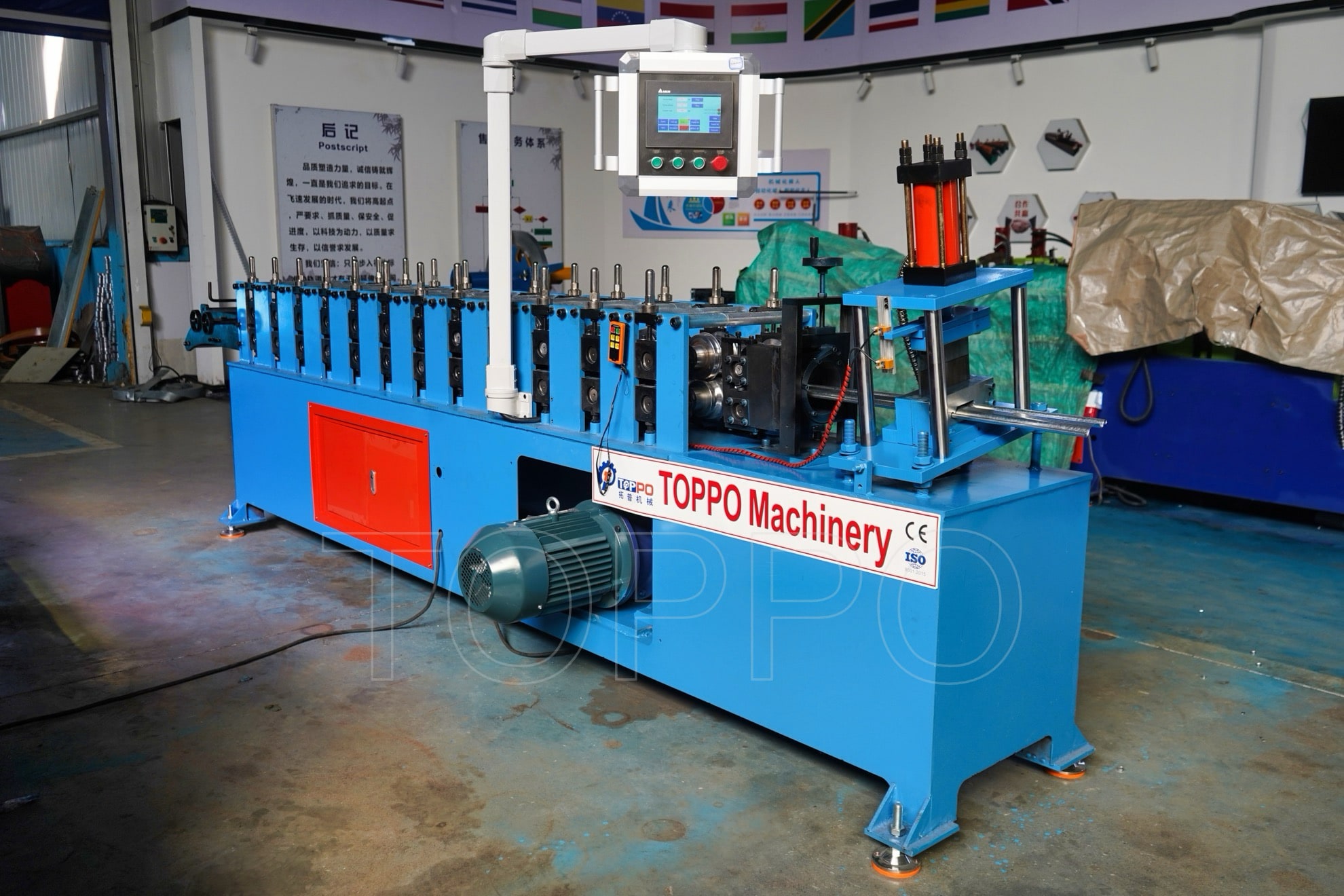 PLC Control Roller Shutter Door Making Machine Equipment for Door Production Infrastructure