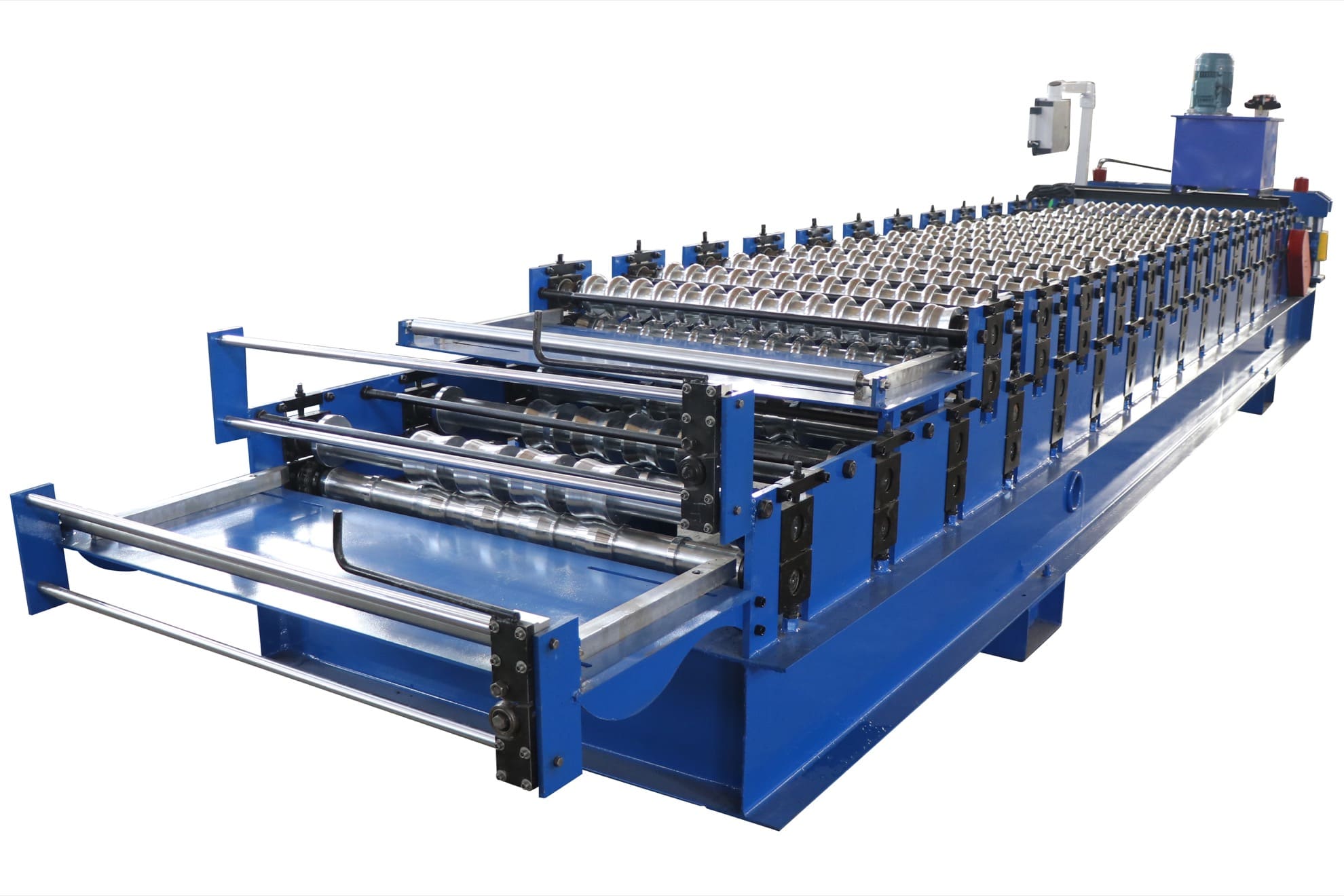 Hydraulic Double layer Trapezoidal&Corrugated  Roof Panel Roll Forming Machine