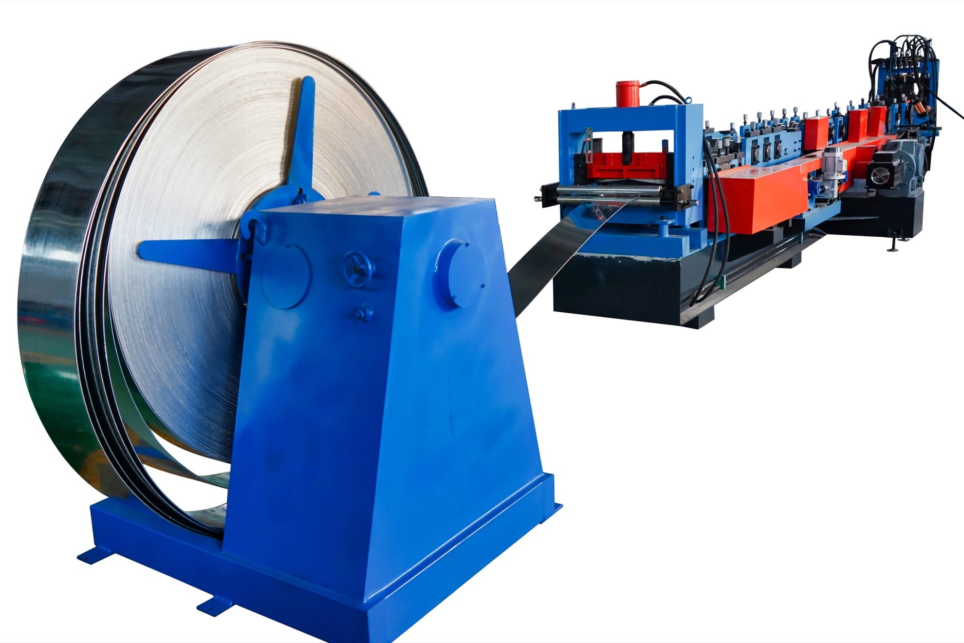 Fully Automatic C Z U Steel Purlin Roll Forming Machine