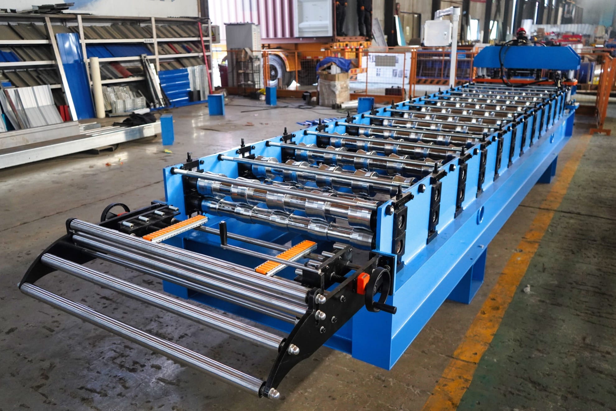 OEM ODM AG Roofing Panel Roll Forming Machine Fully Automatic Metal Roof Sheet Production Line