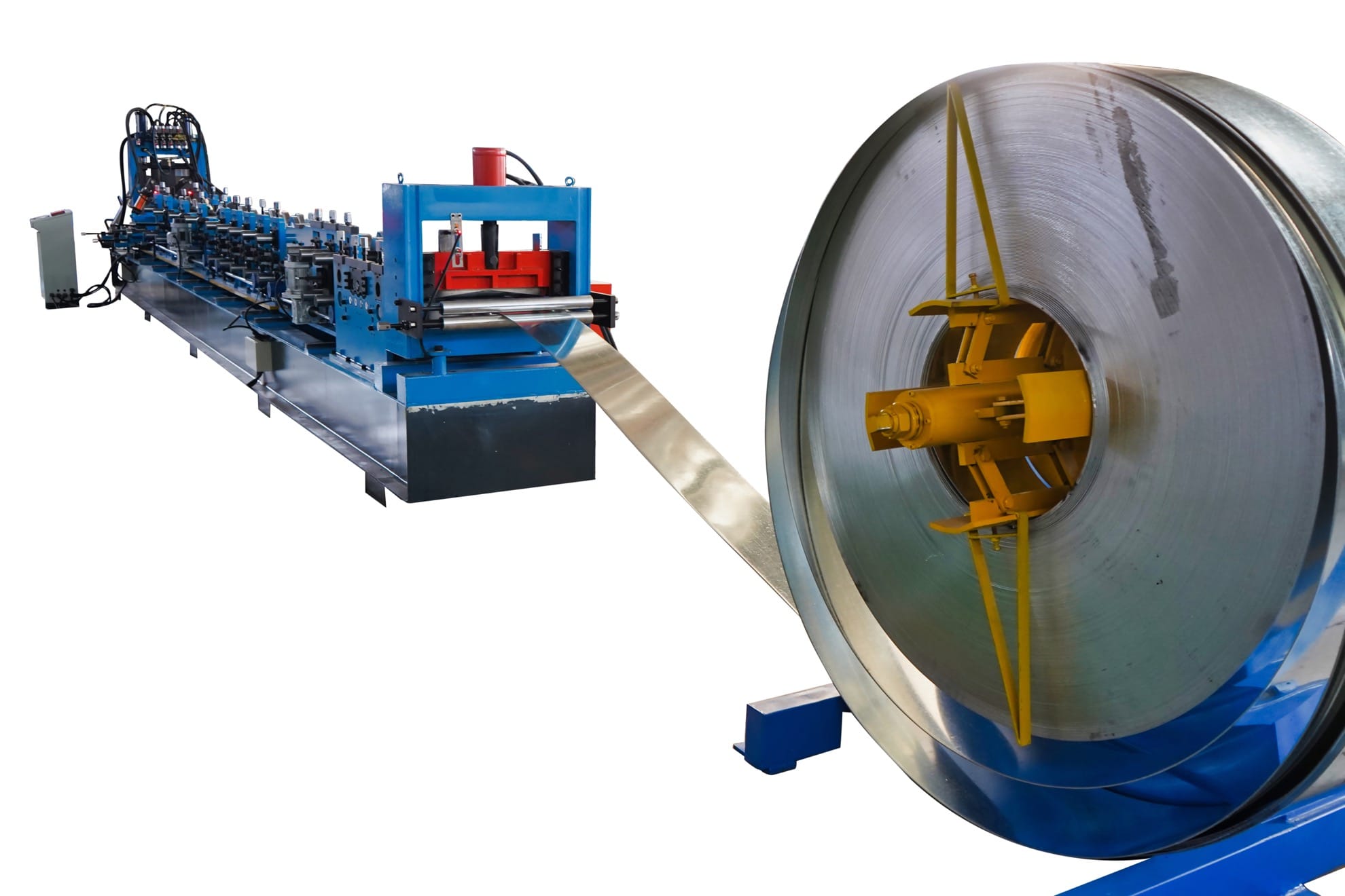 Fully Automatic C Z U Steel Purlin Roll Forming Machine